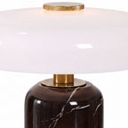 Opalinowa marmurowa lampa stołowa