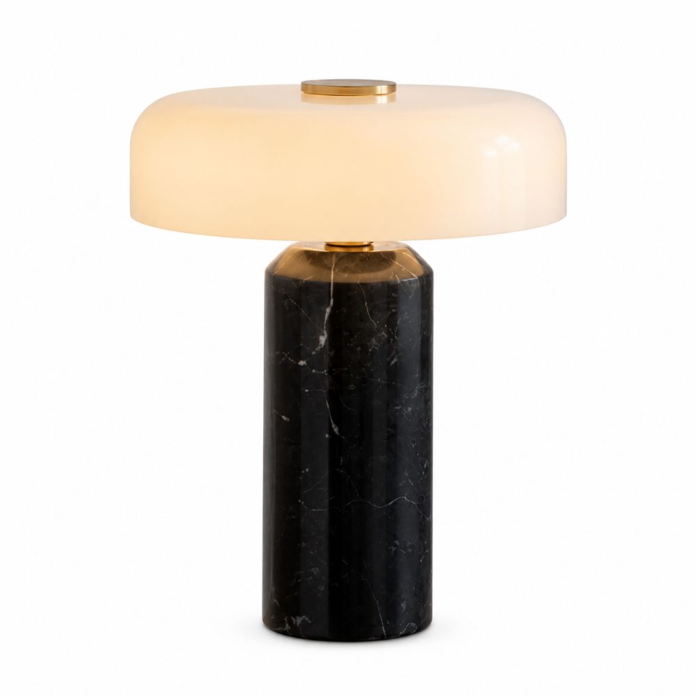 Opalinowa marmurowa lampa stołowa