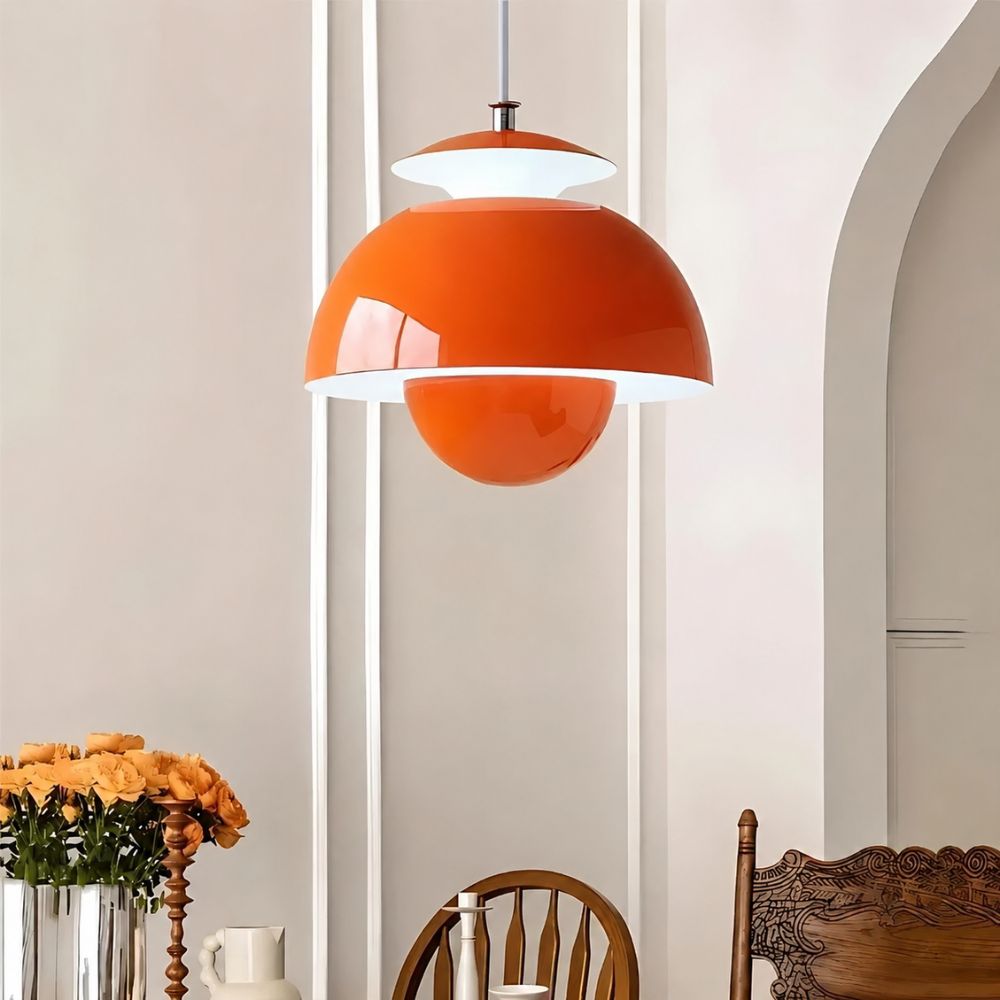 Regulowana lampa wisząca led z kopułą