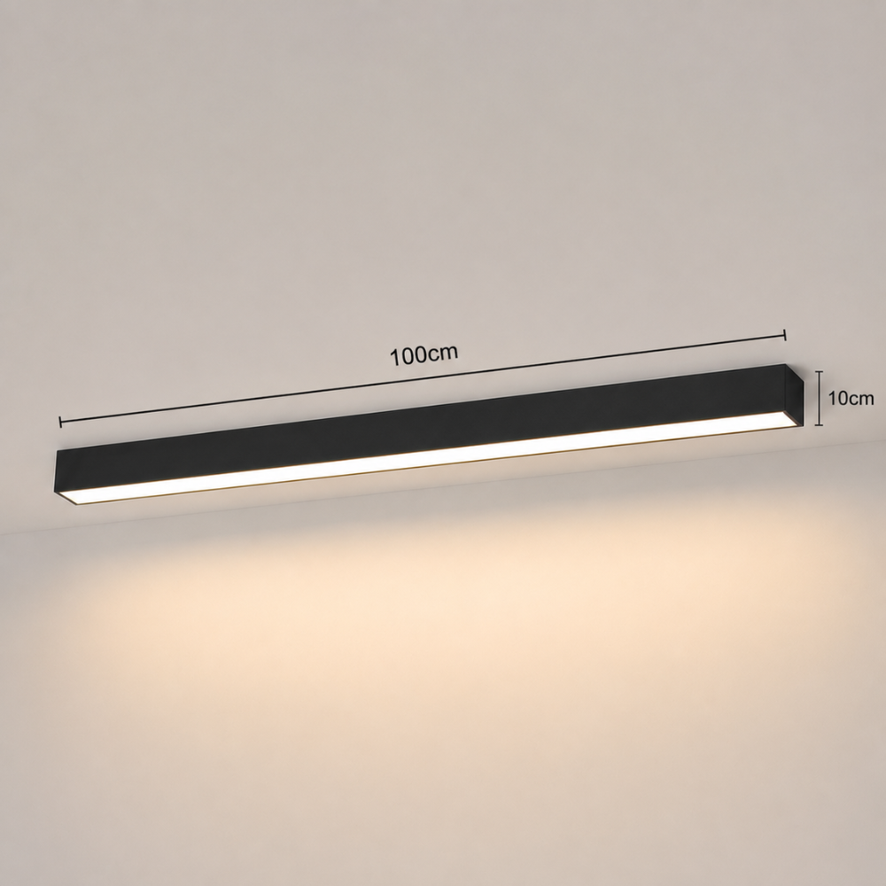 Ściemnialna liniowa lampa sufitowa led