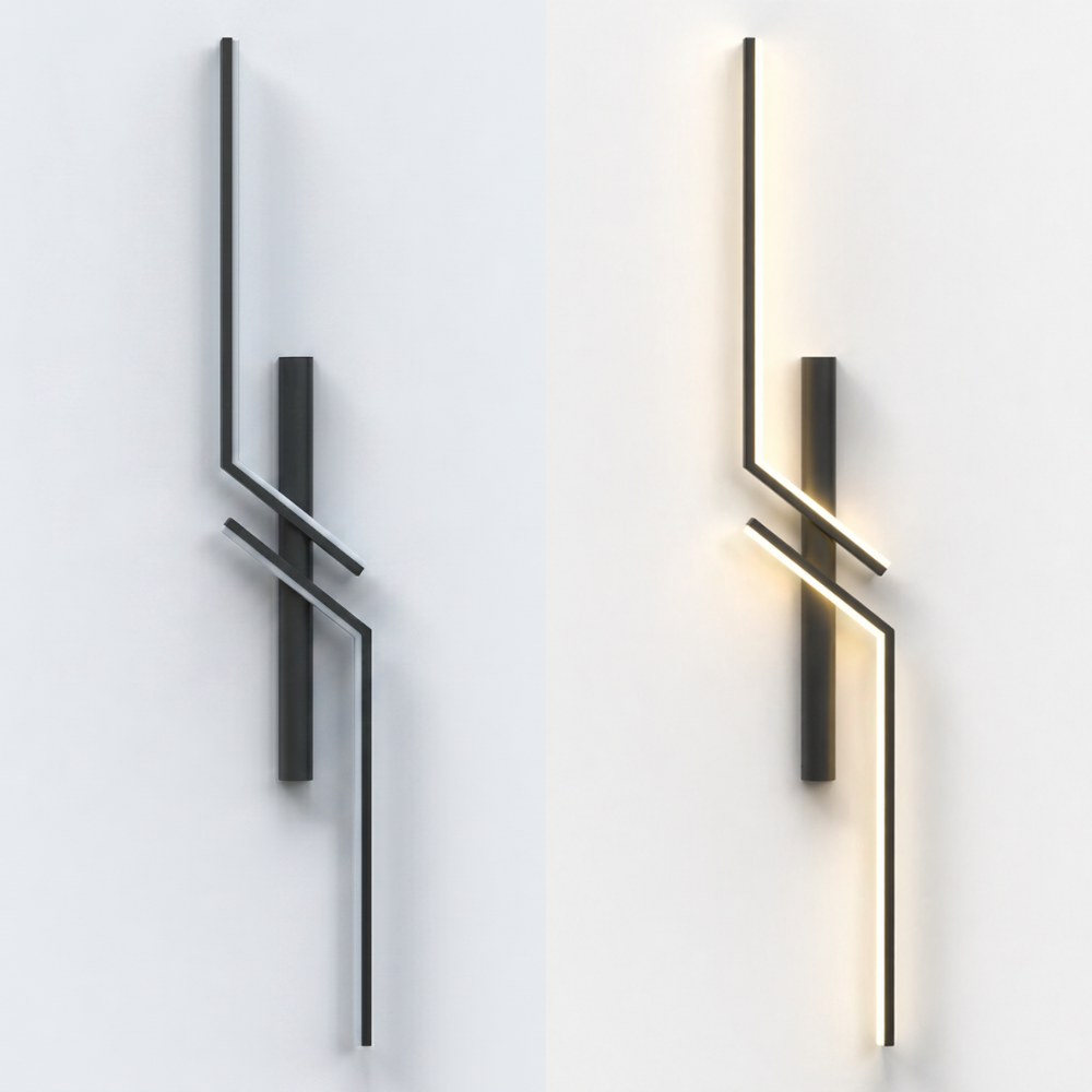 Nowoczesna geometryczna lampa ścienna LED