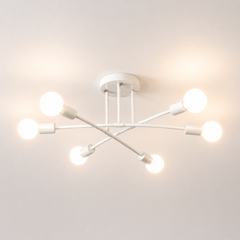 Minimalistyczna nowoczesna lampa sufitowa LED w stylu skandynawskim
