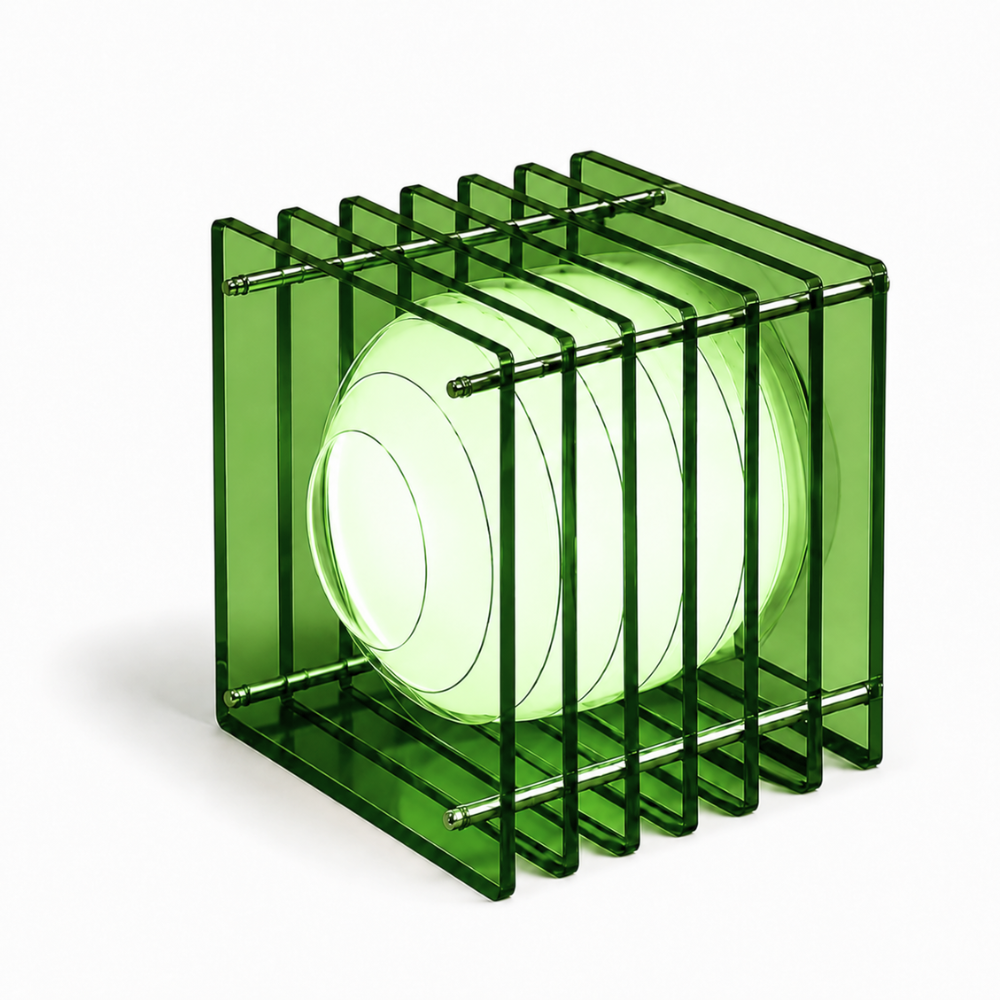 Lampa nastrojowa MoonCube z warstwowego akrylu