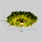 Rustykalna botaniczna lampa sufitowa do montażu wpuszczanego