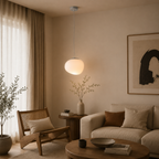 Elegancka szklana lampa wisząca w kształcie kuli z opalu