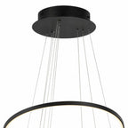 Nowoczesna ściemniana lampa wisząca z 3 pierścieniami