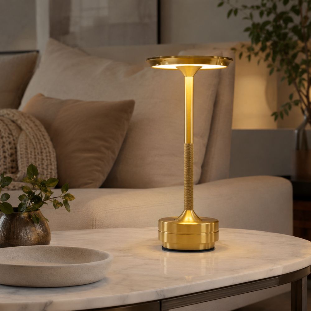 Dotykowa akumulatorowa lampa stołowa LED