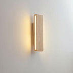 Obrotowa drewniana lampa ścienna góra dół