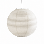Lampa wisząca wabi-sabi z papierowym kloszem i oprawką E27