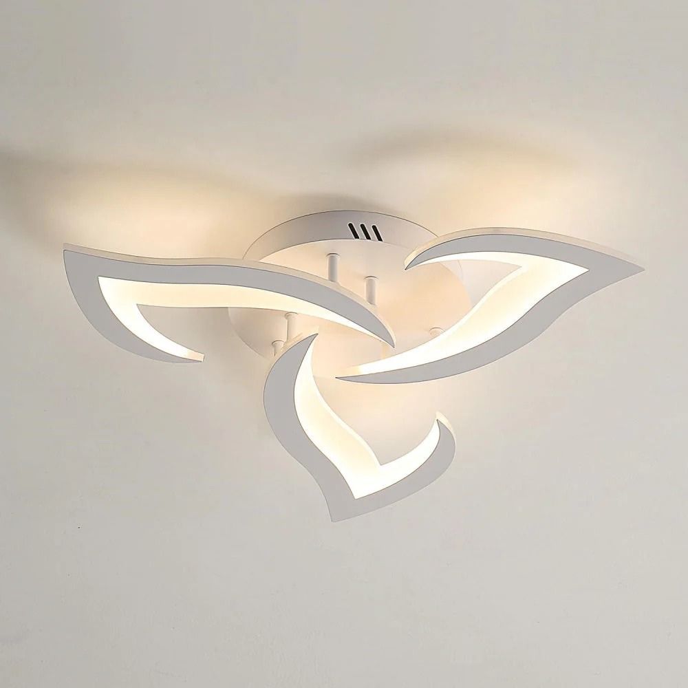 Nowoczesna kwiatowa ściemnialna lampa sufitowa LED