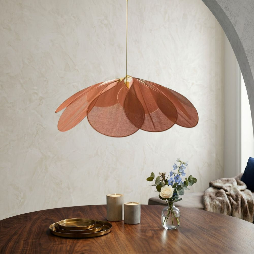 Lampa wisząca w kształcie kwiatu – nowoczesny design