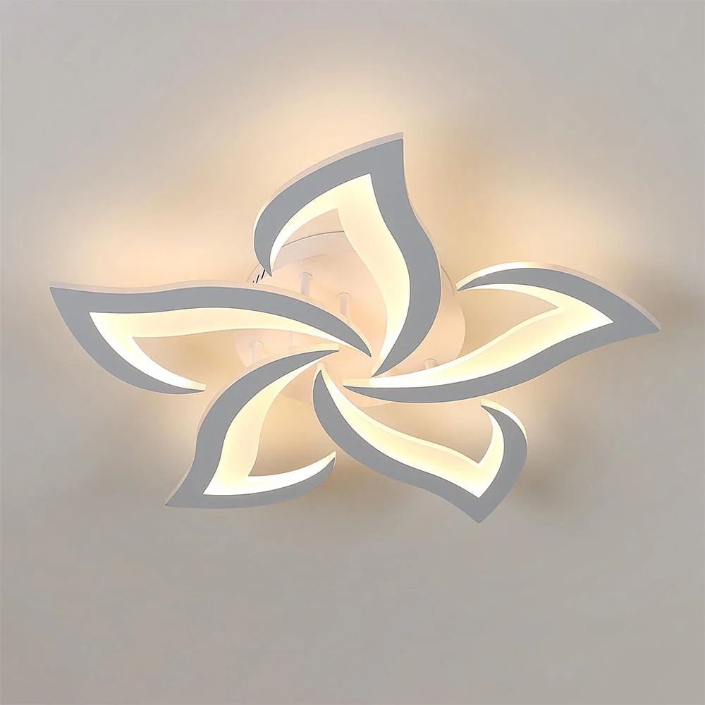 Nowoczesna kwiatowa ściemnialna lampa sufitowa LED