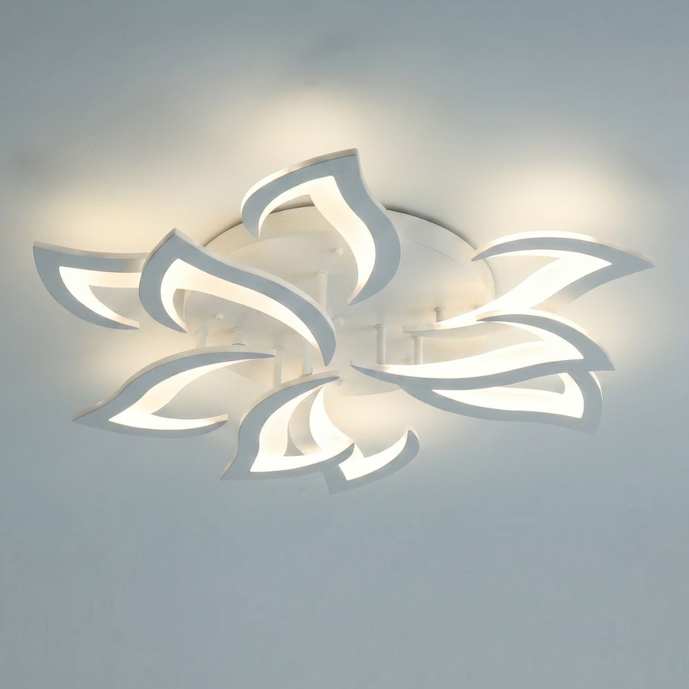 Nowoczesna kwiatowa ściemnialna lampa sufitowa LED
