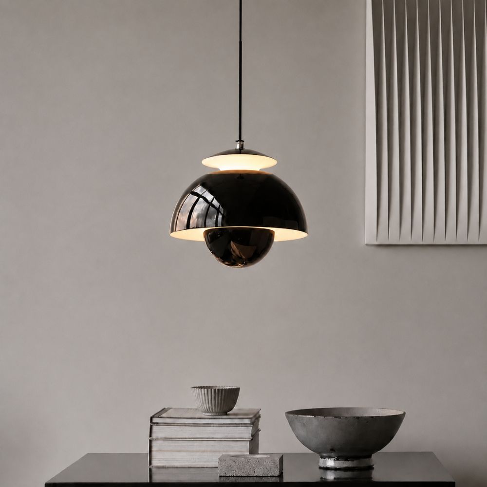 Regulowana lampa wisząca led z kopułą