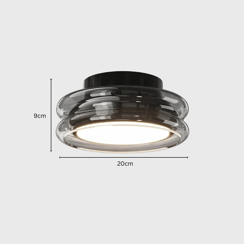Mała akrylowa lampa sufitowa LED