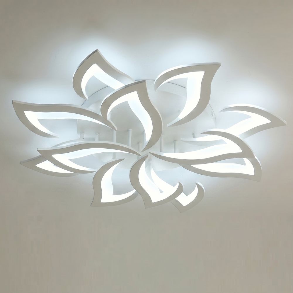 Nowoczesna kwiatowa ściemnialna lampa sufitowa LED