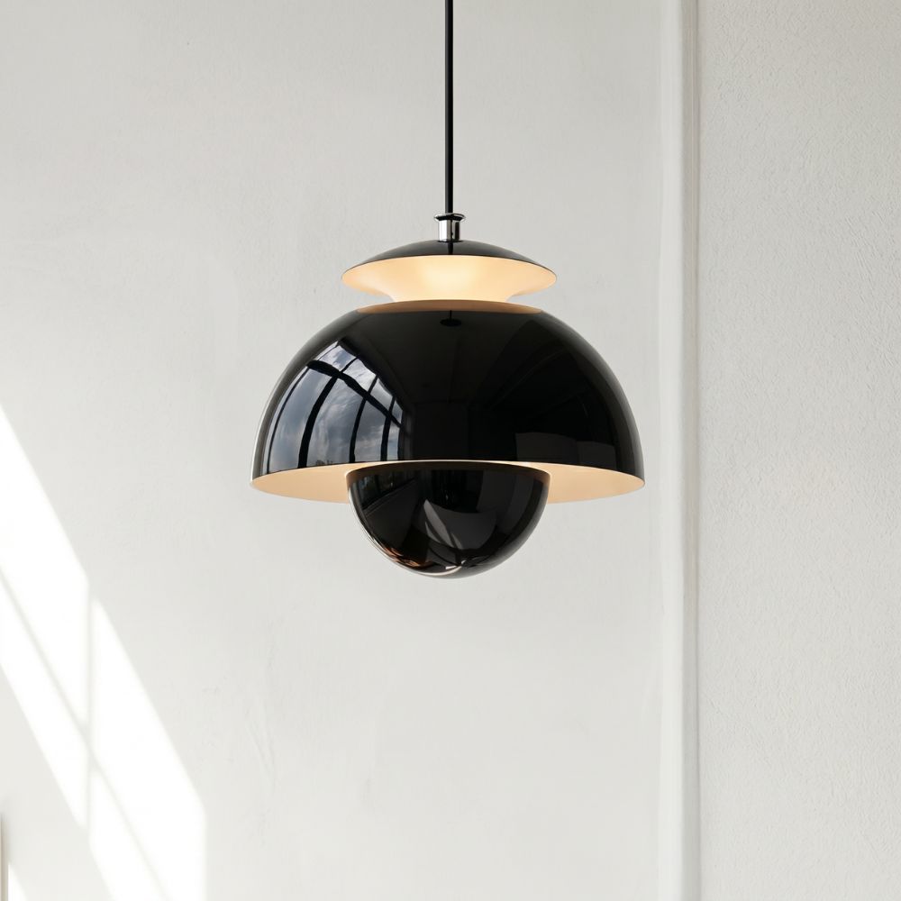 Regulowana lampa wisząca led z kopułą