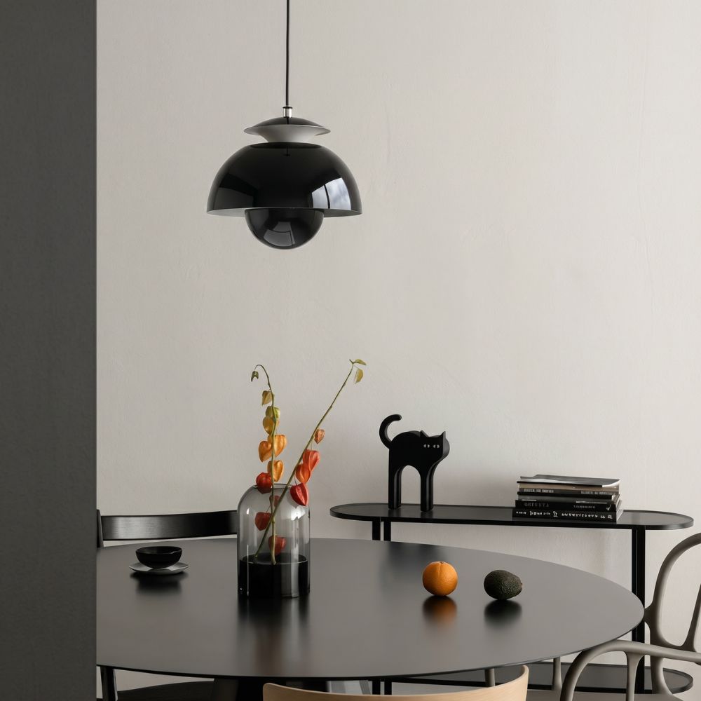 Regulowana lampa wisząca led z kopułą