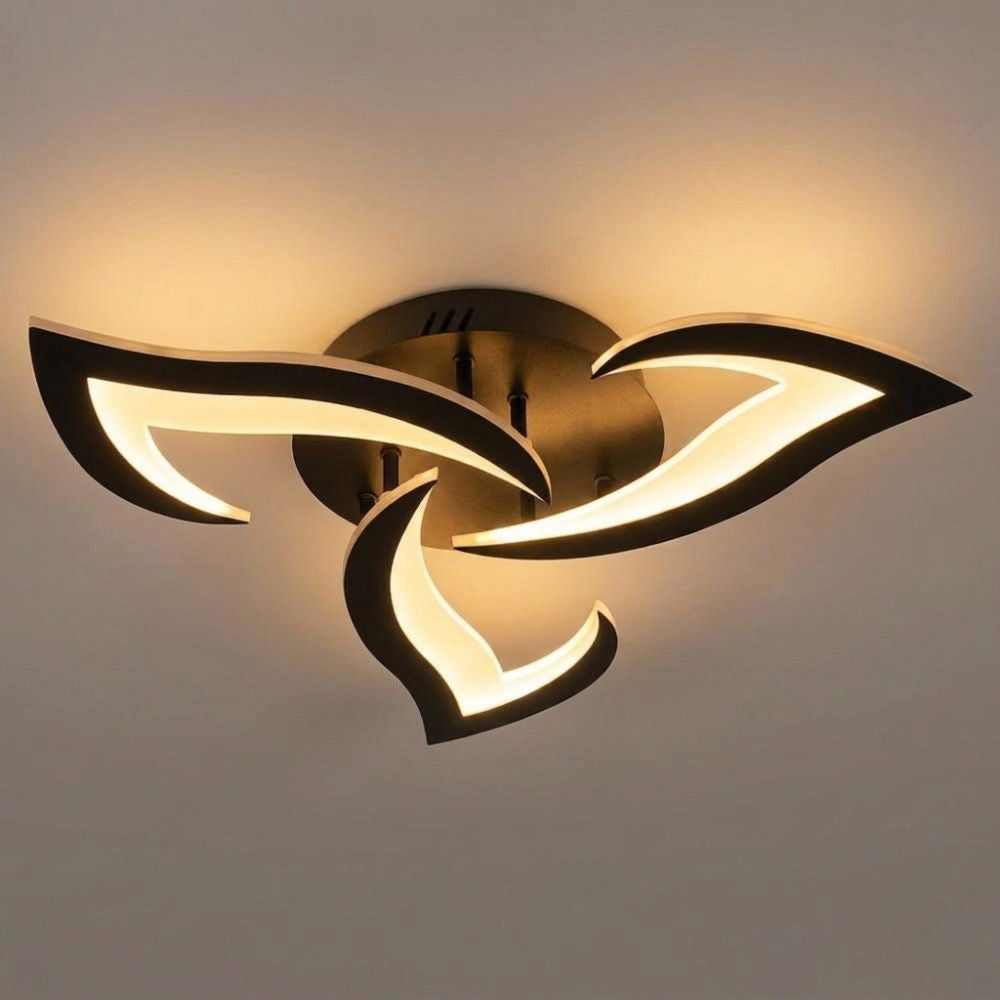 Nowoczesna kwiatowa ściemnialna lampa sufitowa LED