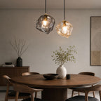 Lampa wisząca LED z teksturą kostki lodu