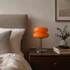 Szklana lampa stołowa Macaron – oświetlenie nastrojowe