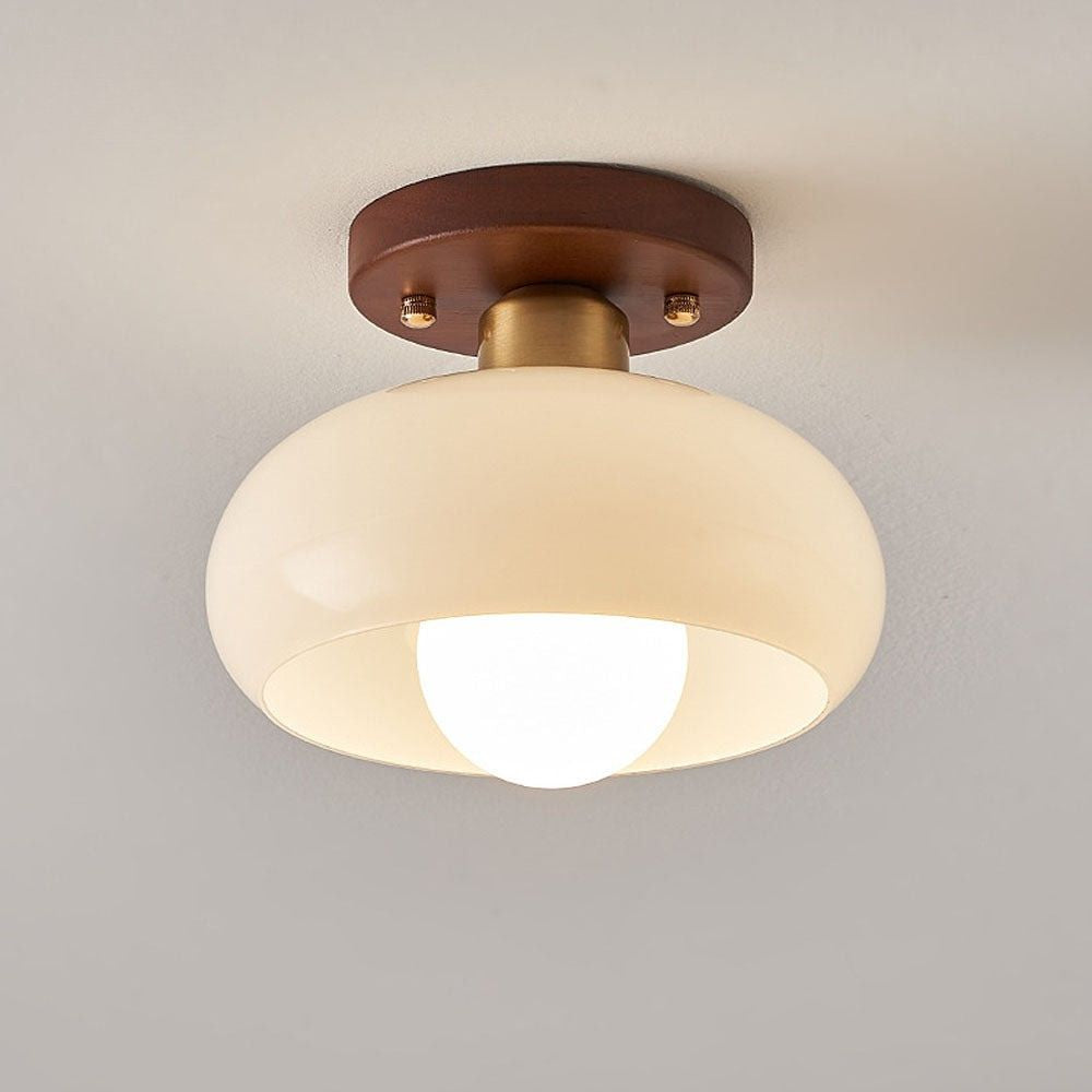 Lampa Sufitowa Vintage Biała LED