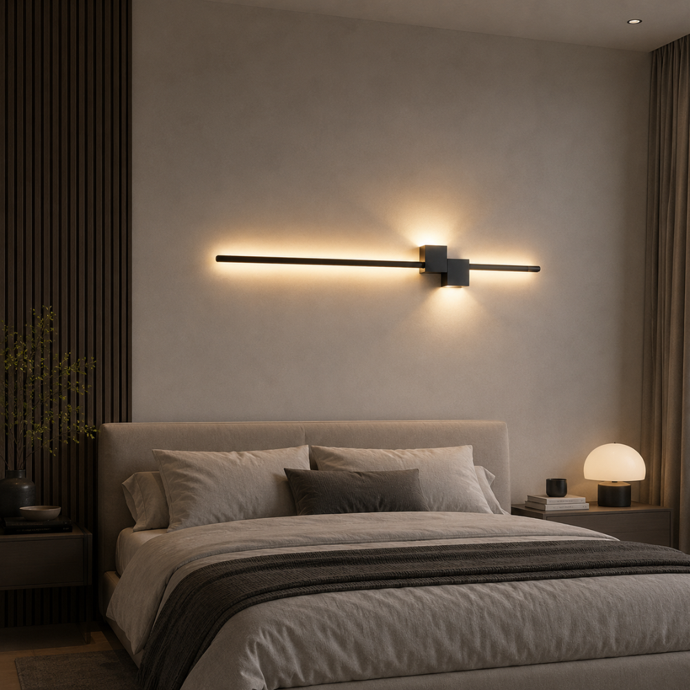 Nowoczesny aluminiowy kinkiet – skandynawski minimalizm