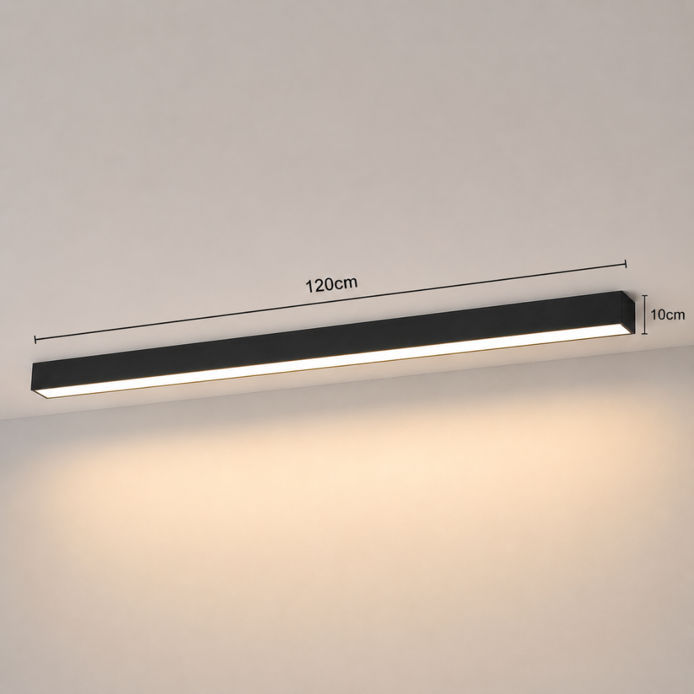 Ściemnialna liniowa lampa sufitowa led