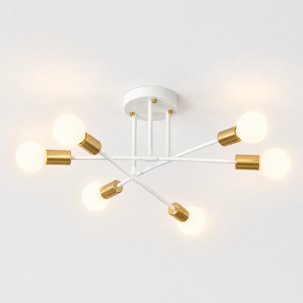Minimalistyczna nowoczesna lampa sufitowa LED w stylu skandynawskim