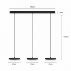 Nowoczesna liniowa lampa sufitowa led