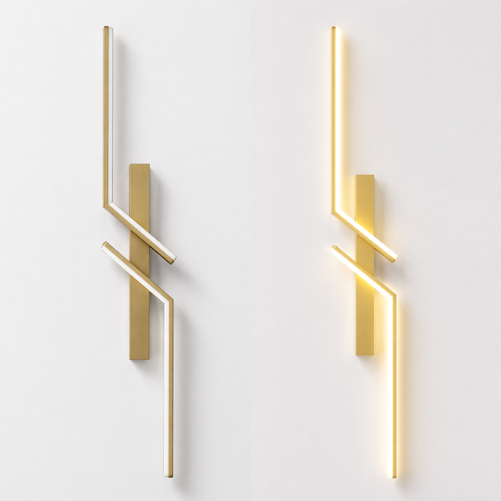 Nowoczesna geometryczna lampa ścienna LED