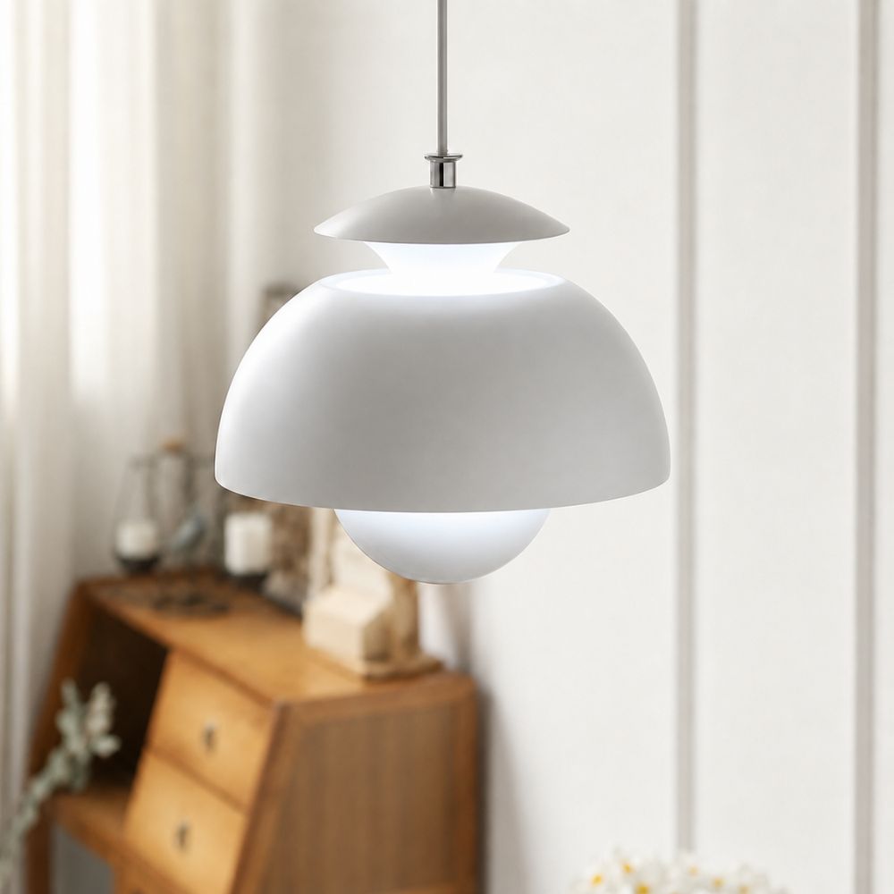 Regulowana lampa wisząca led z kopułą