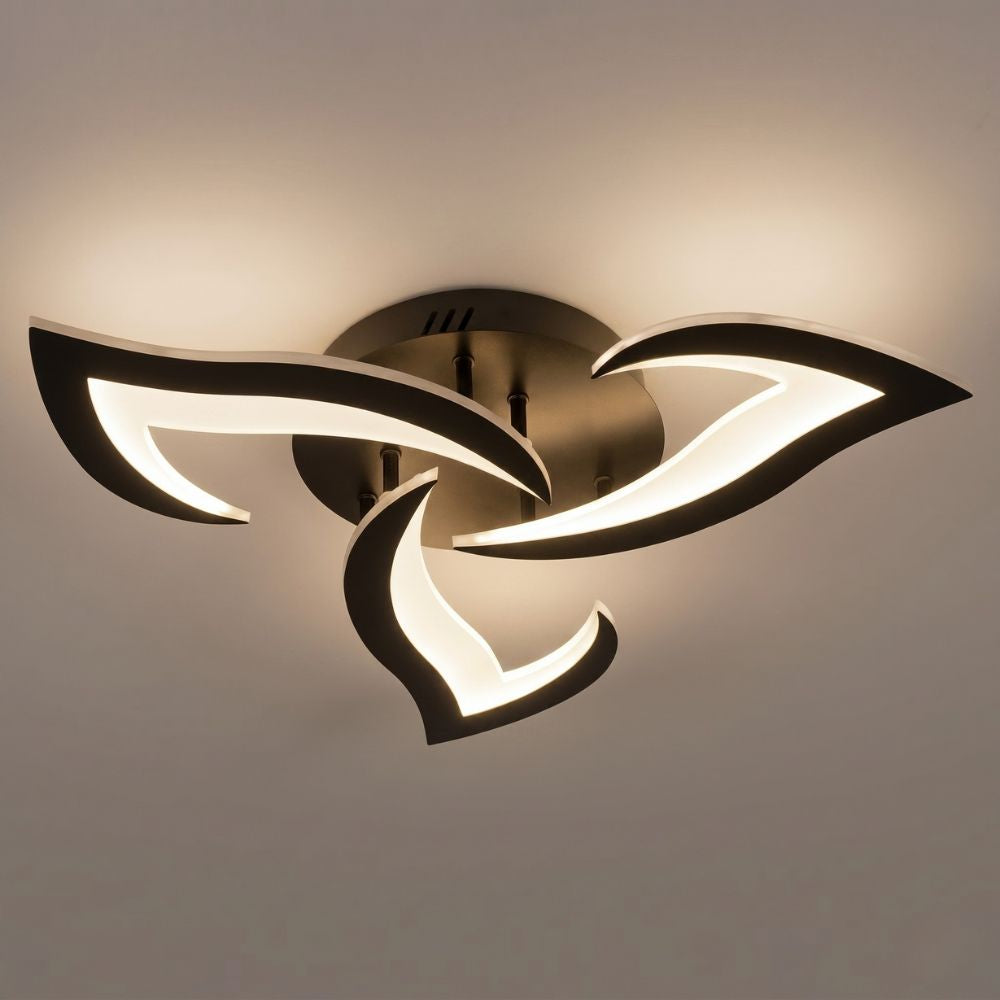 Nowoczesna kwiatowa ściemnialna lampa sufitowa LED