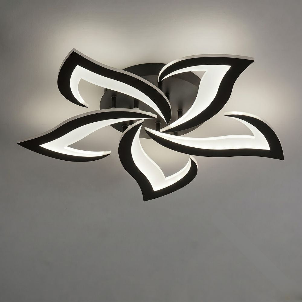 Nowoczesna kwiatowa ściemnialna lampa sufitowa LED