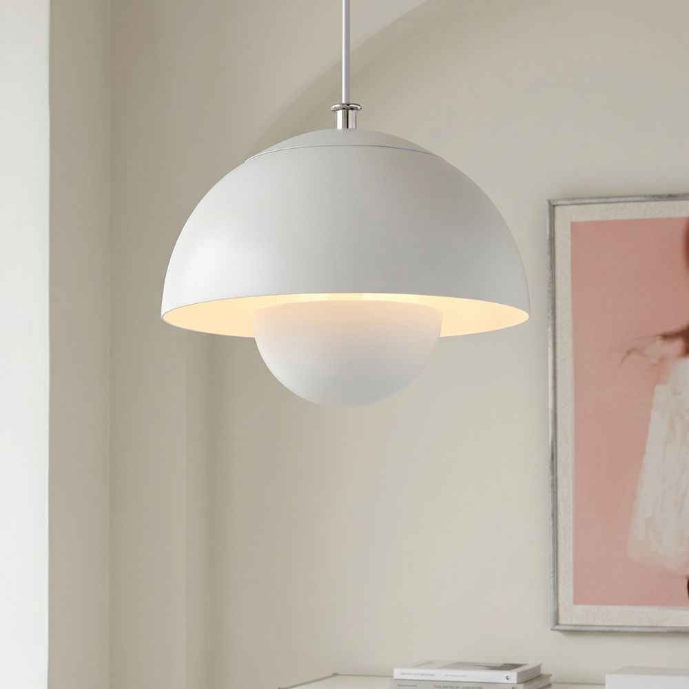 Regulowana lampa wisząca led z kopułą