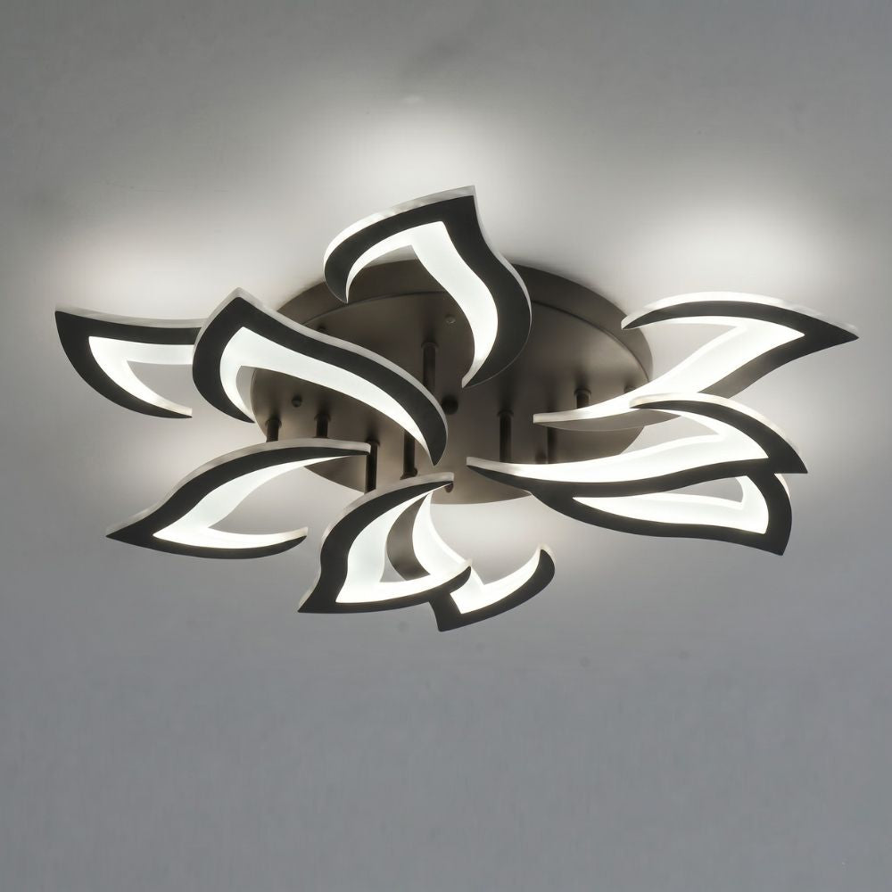 Nowoczesna kwiatowa ściemnialna lampa sufitowa LED