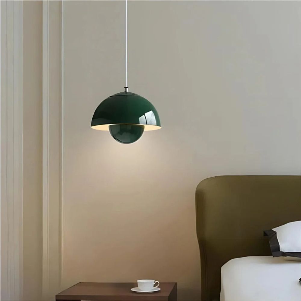Regulowana lampa wisząca led z kopułą