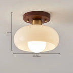 Lampa Sufitowa Vintage Biała LED