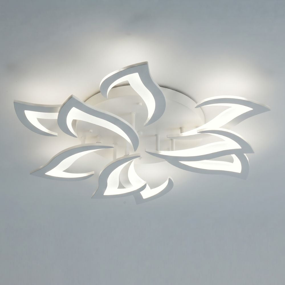 Nowoczesna kwiatowa ściemnialna lampa sufitowa LED