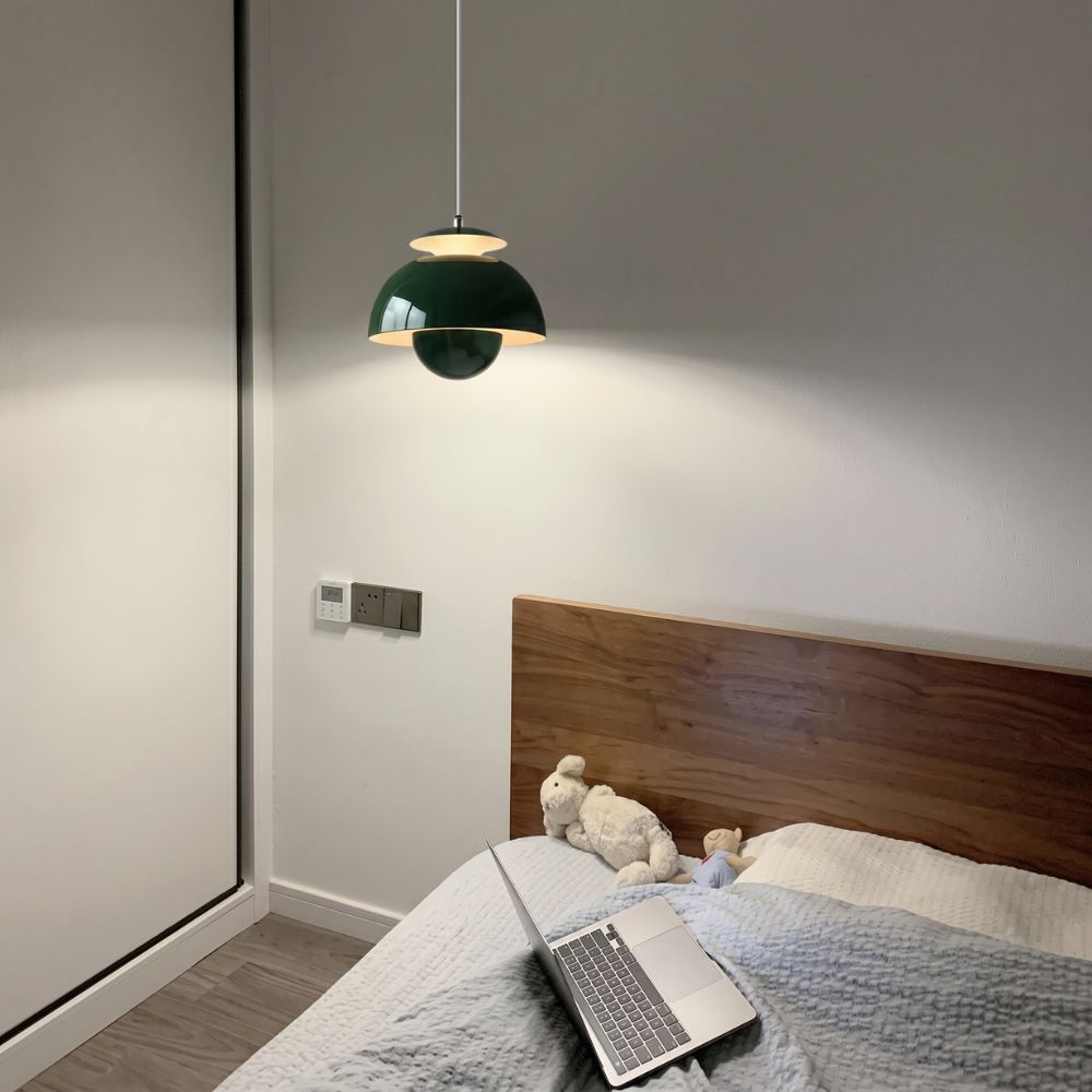 Regulowana lampa wisząca led z kopułą
