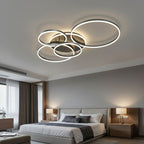 Lampa Sufitowa LED Czarna do Salonu
