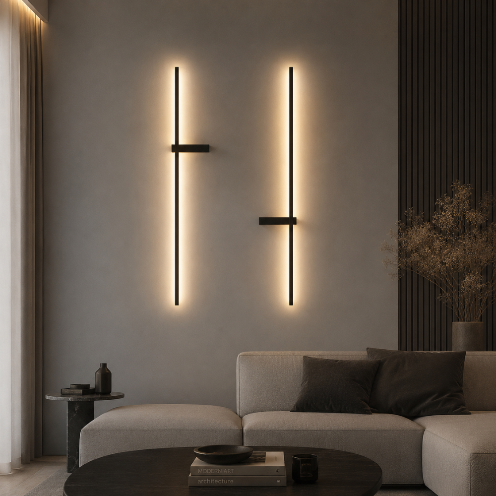 Nowoczesny aluminiowy kinkiet – skandynawski minimalizm