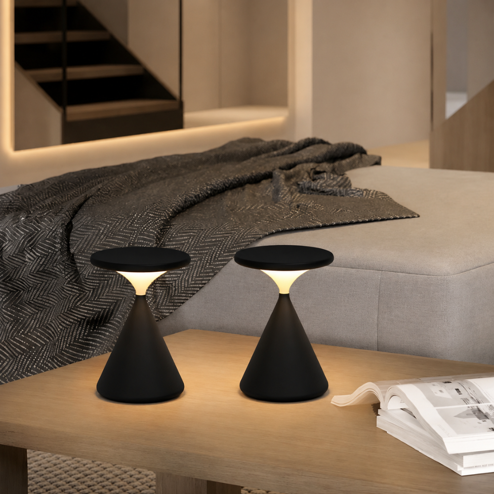 Designerska lampa stołowa LED z dotykowym sterowaniem