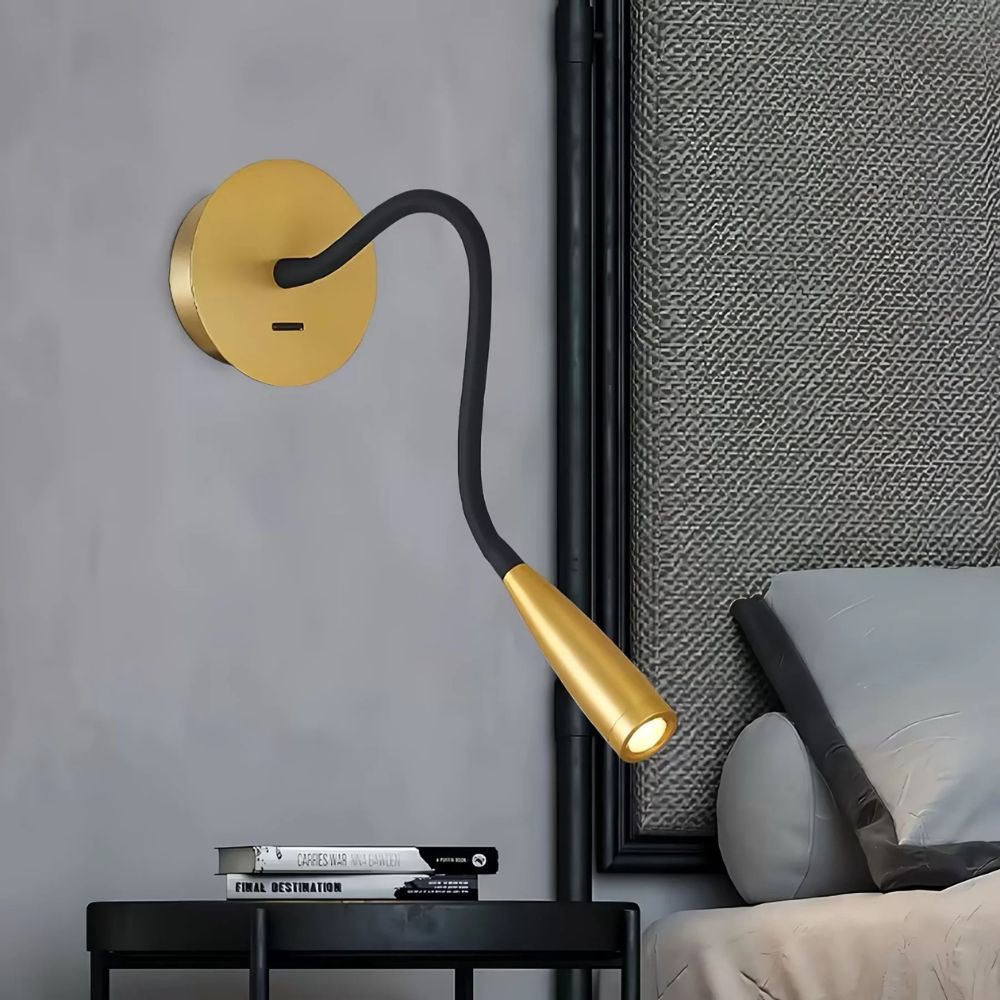 Nowoczesna elastyczna lampa ścienna LED