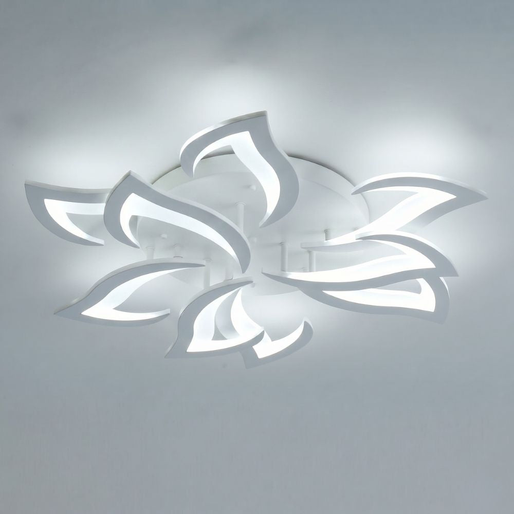 Nowoczesna kwiatowa ściemnialna lampa sufitowa LED