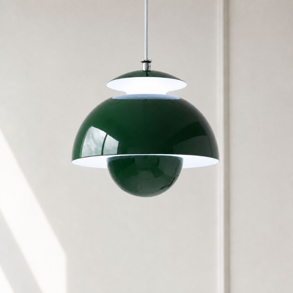 Regulowana lampa wisząca led z kopułą