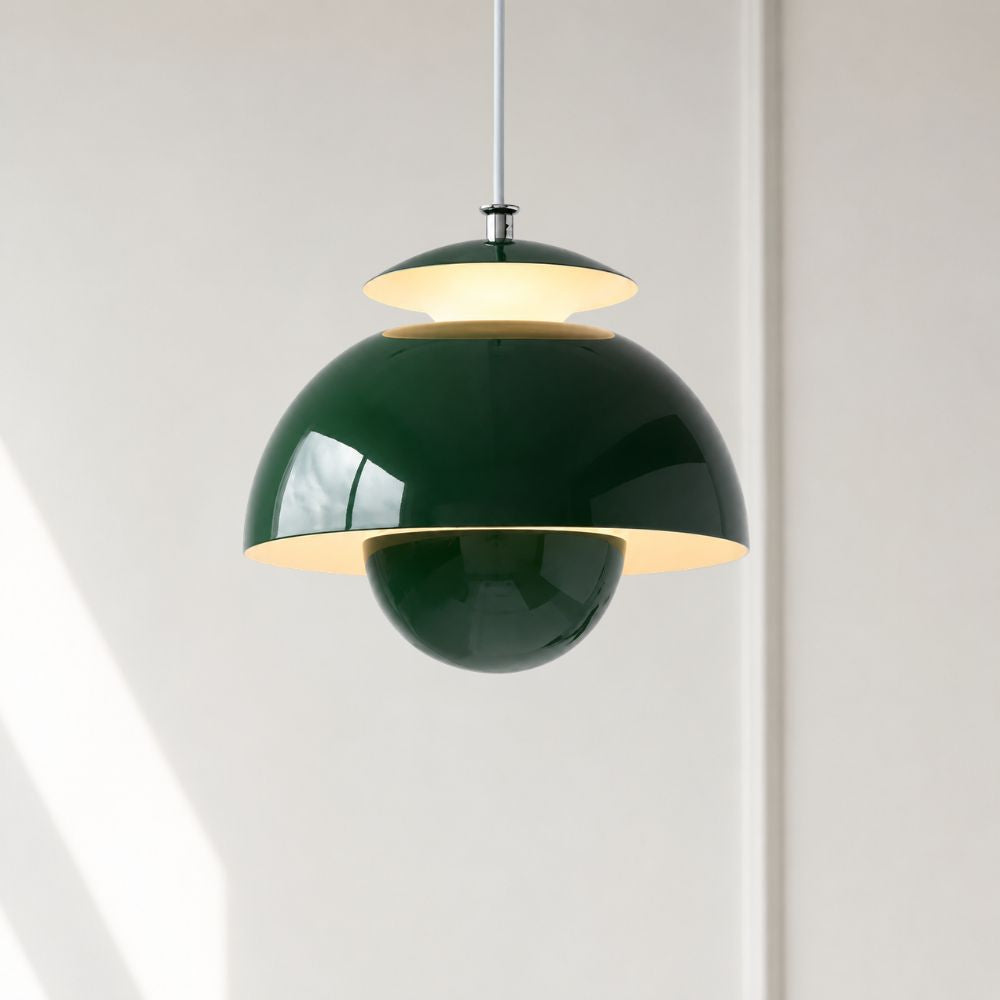 Regulowana lampa wisząca led z kopułą