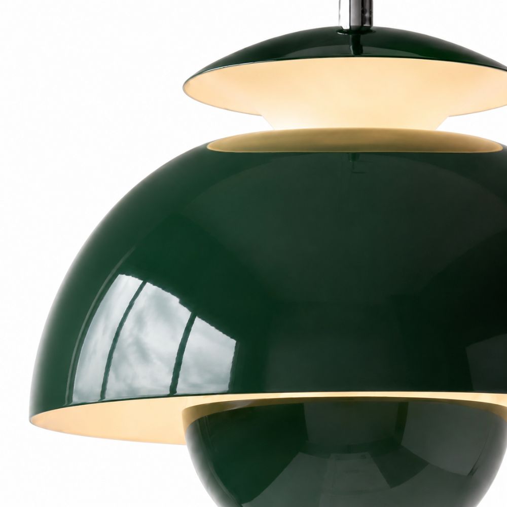 Regulowana lampa wisząca led z kopułą
