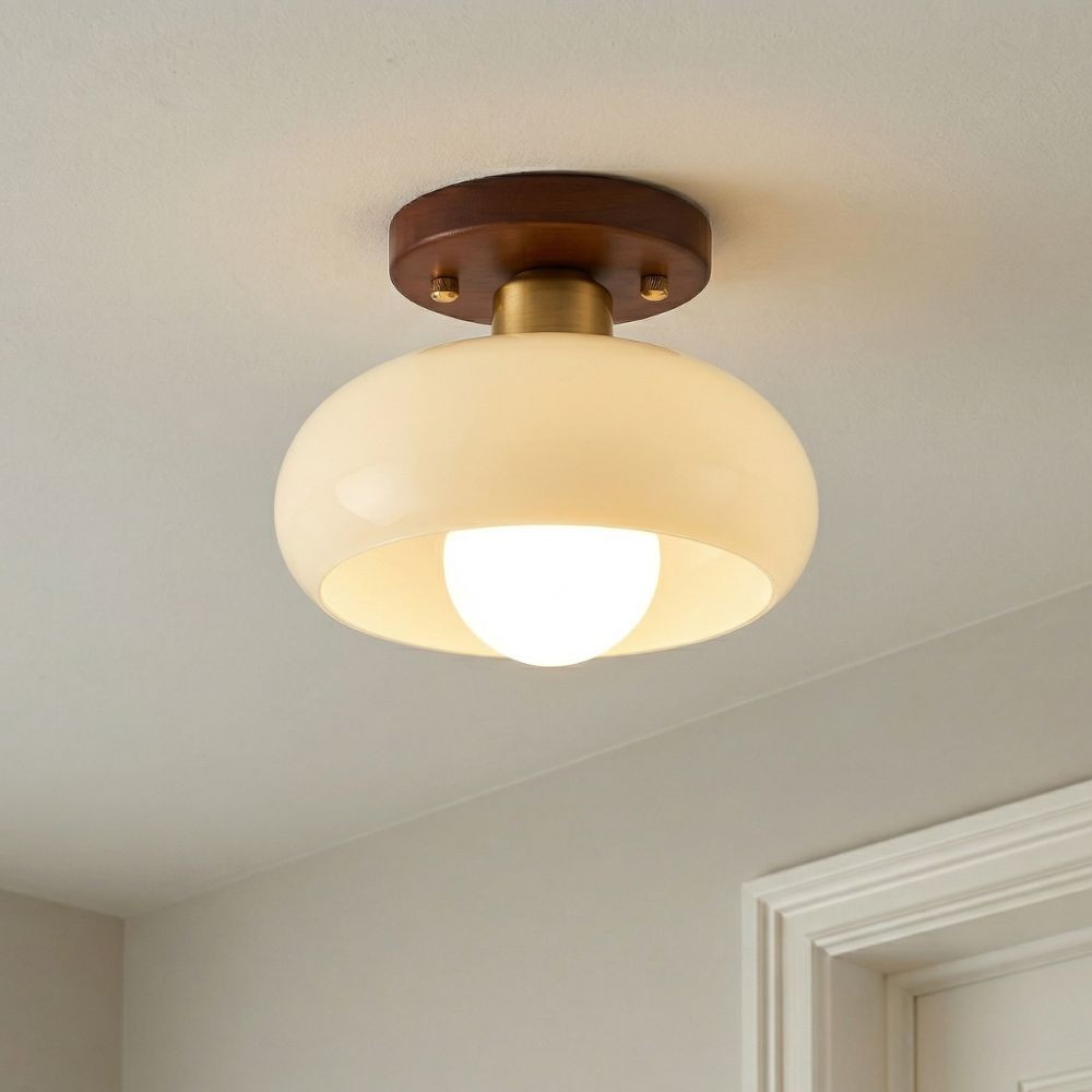Lampa Sufitowa Vintage Biała LED