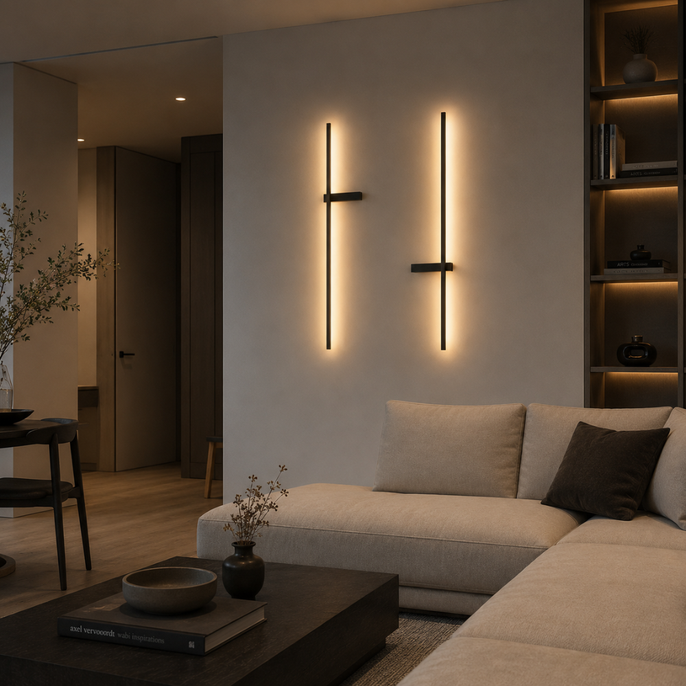Nowoczesny aluminiowy kinkiet – skandynawski minimalizm